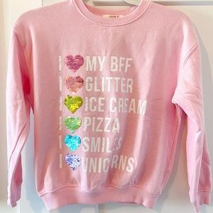 F21 Kids Pink Sweatshirt size 7-8
